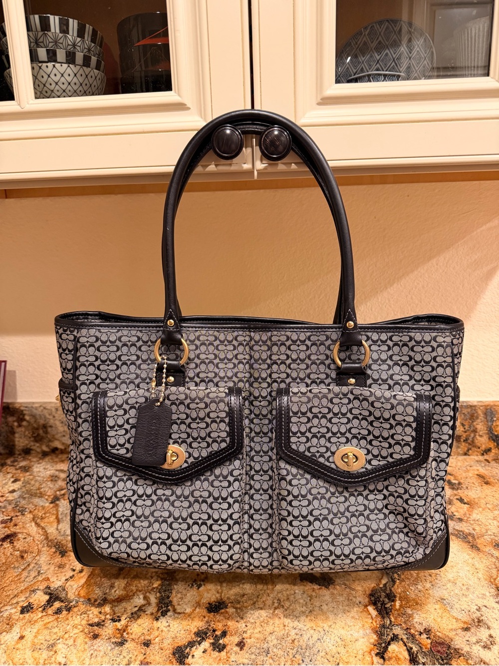 Coach y2k Signature Canvas Work Tote